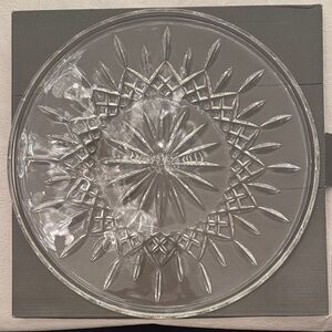 Waterford Crystal Clear Glass Serving Platter